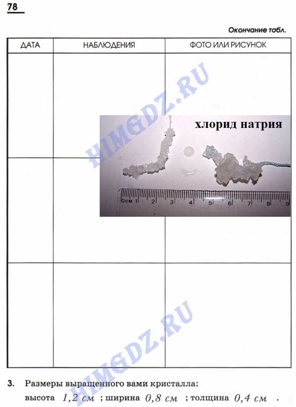 ГДЗ рабочая тетрадь Габриелян 7 класс 2009-2017 страница 78